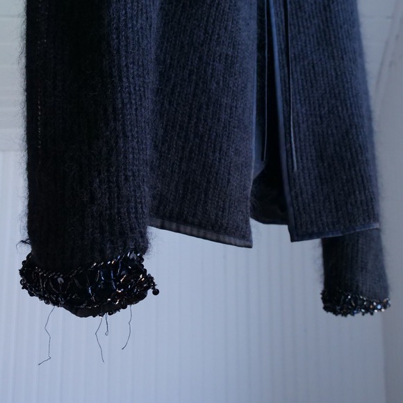 Gorgeous vintage La Perla black mohair‎ cardigan - Picture 7 of 8